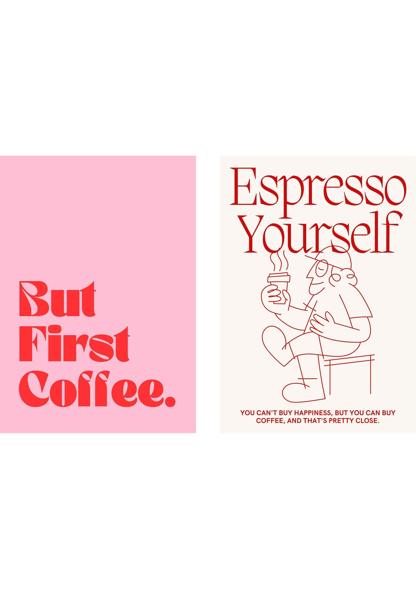 But First Coffee - Set of 2