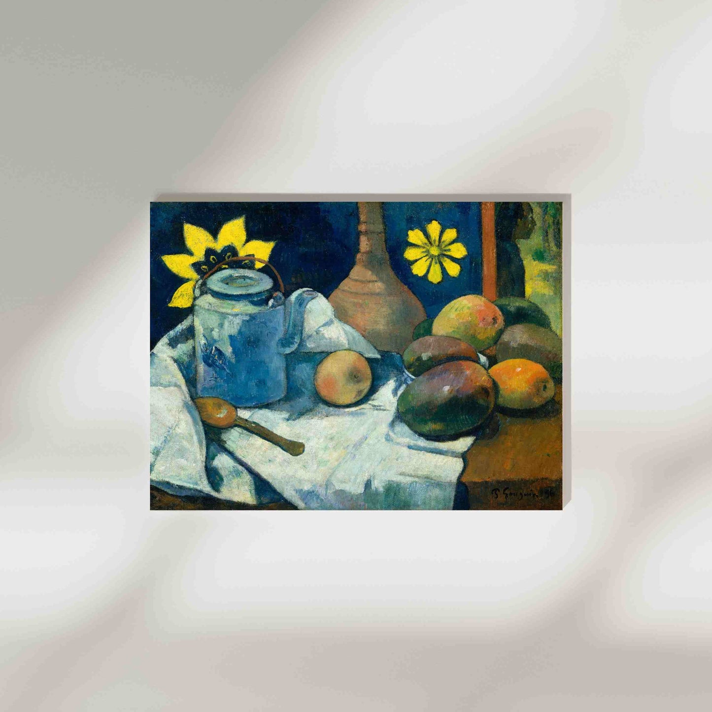 Still Life with Teapot and Fruit - Paul Gauguin 1896