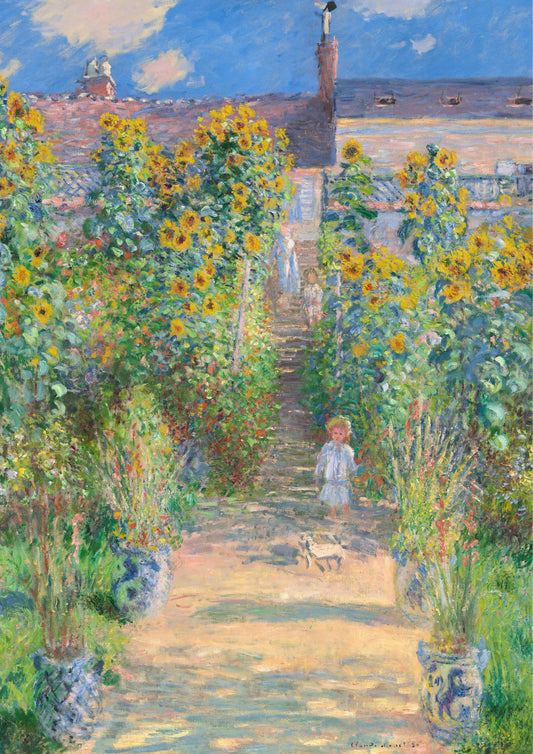 The Artist's Garden at Vétheuil - Claude Monet 1881