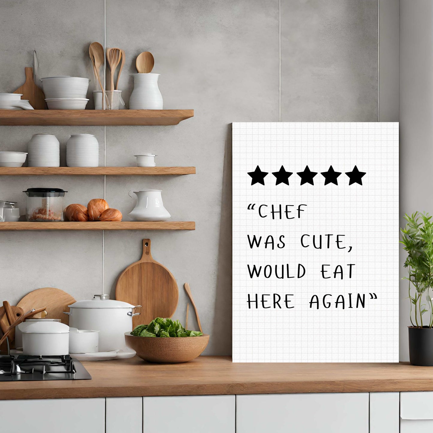 Chef Was Cute - Black