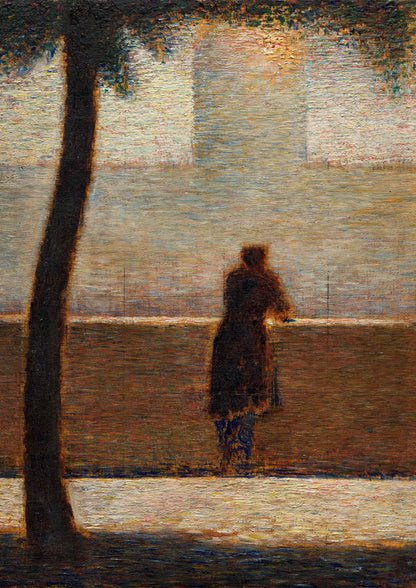 A Man Leaning on a Parapet - Georges Seurat ca. 1881