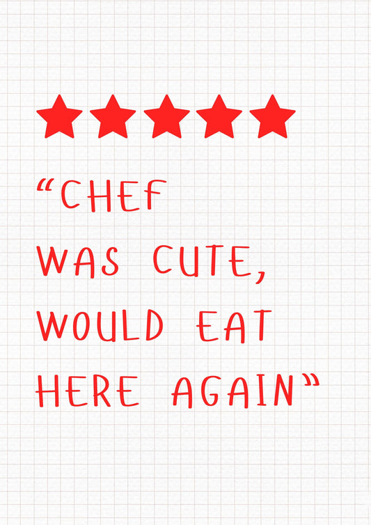 Chef Was Cute - Red