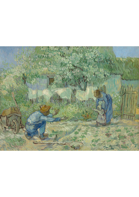 First Steps, after Millet - Vincent van Gogh 1890