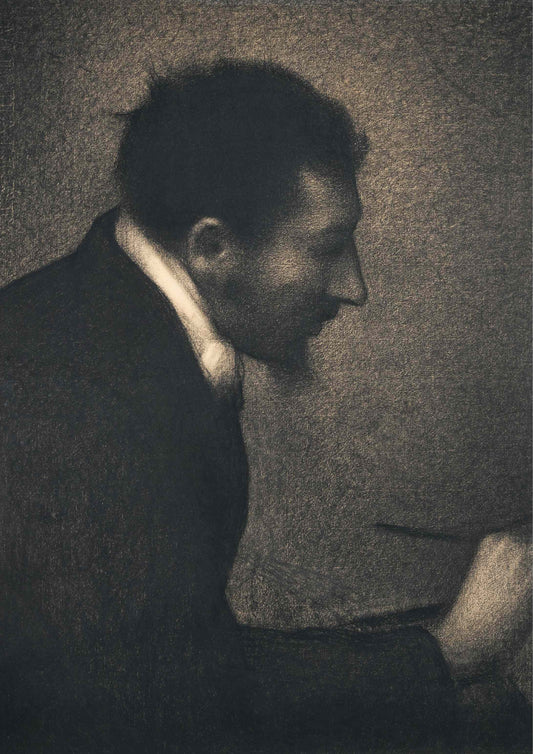 Aman-Jean (Portrait of Edmond François Aman-Jean) - Georges Seurat 1882–83