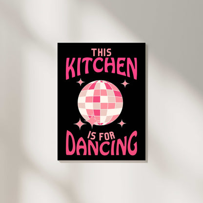 Kitchen Is For Dancing - Black/Pink