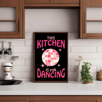 Kitchen Is For Dancing - Black/Pink