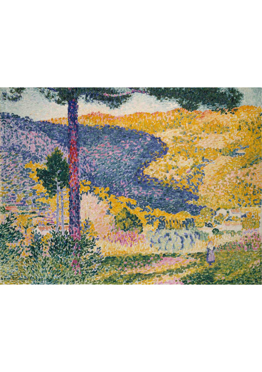 Valley with Fir (Shade on the Mountain) - Henri-Edmond Cross 1909