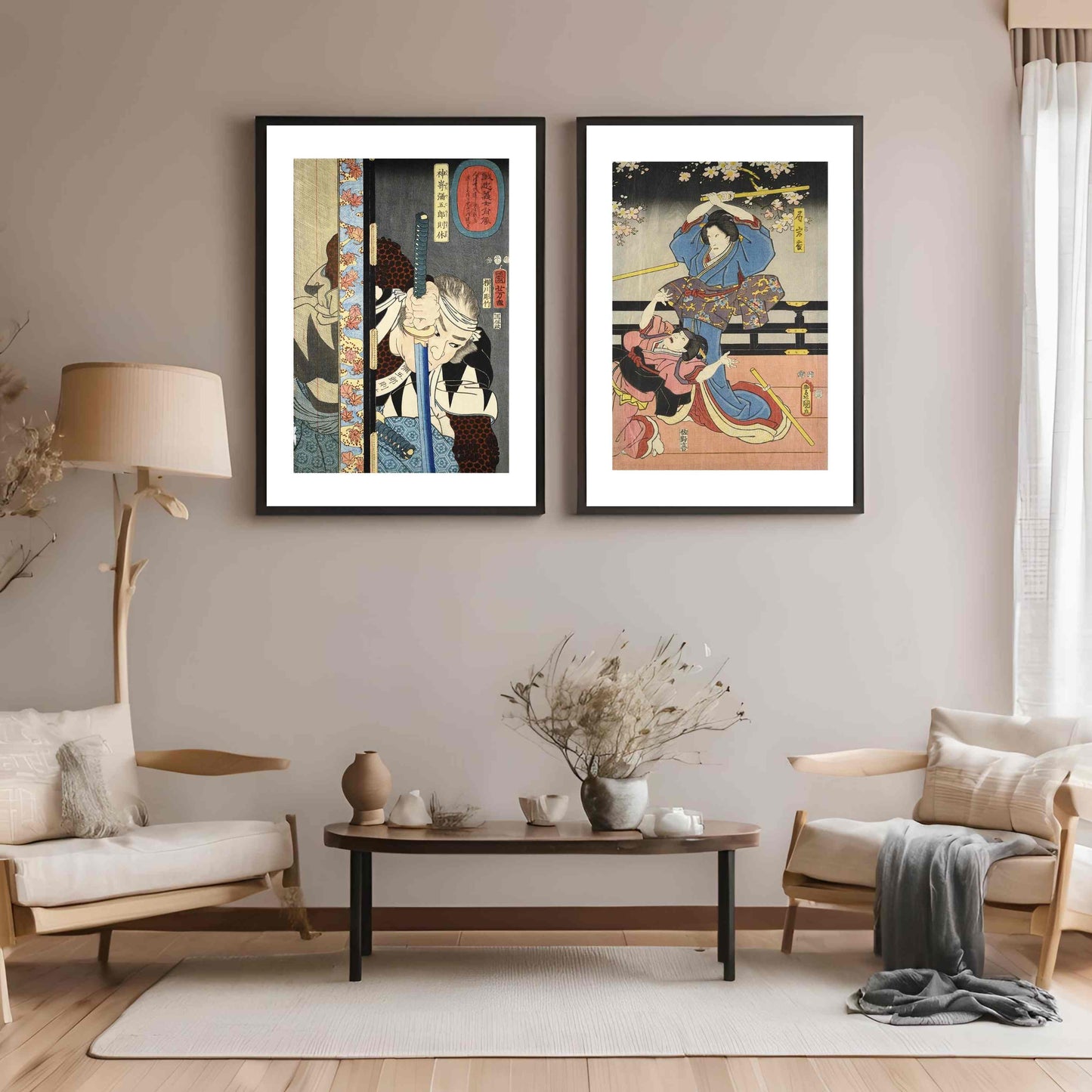 Japanese Art Print - Set of 2