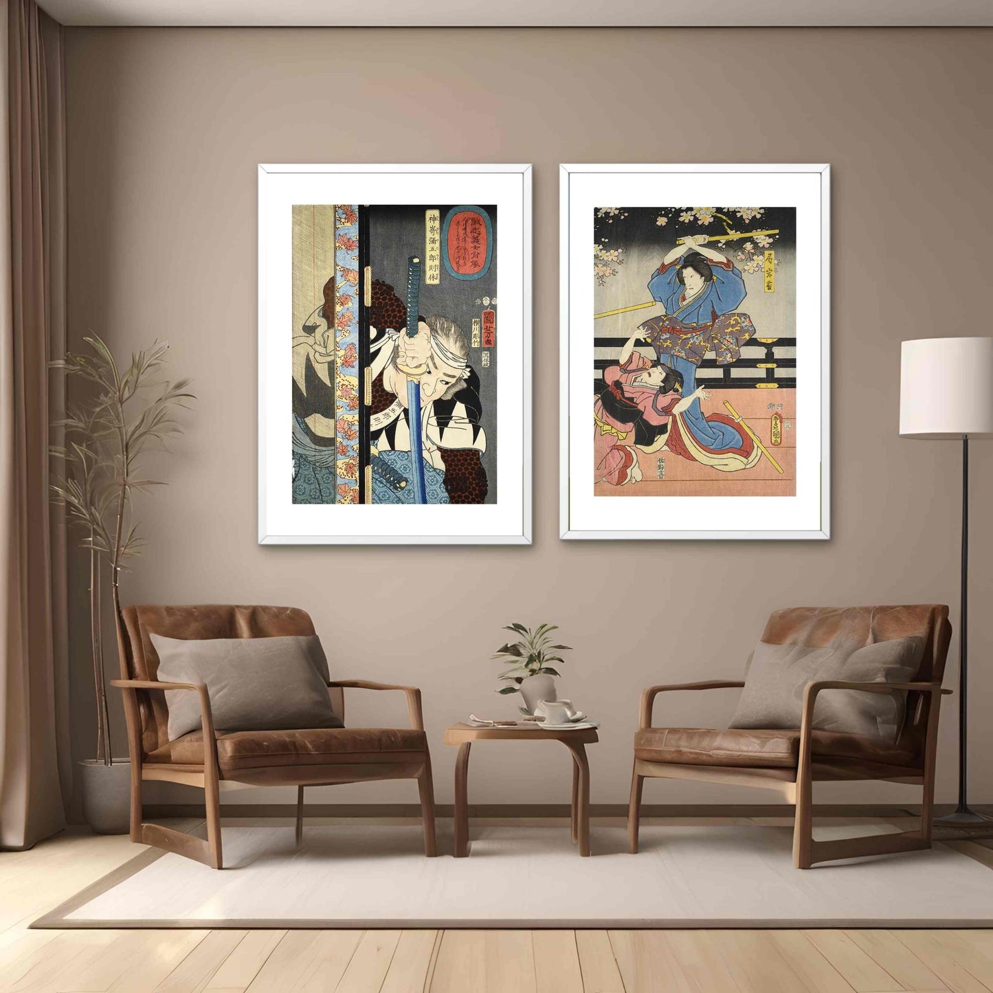 Japanese Art Print - Set of 2