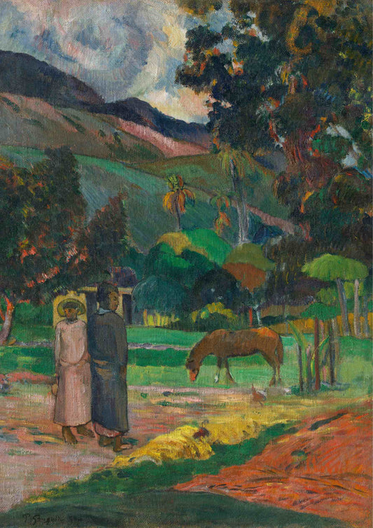 Tahitian Landscape - Paul Gauguin 1892