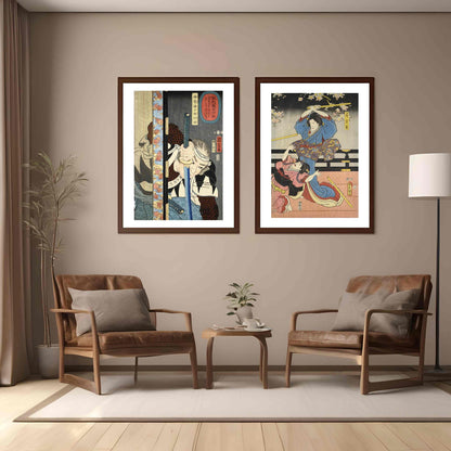 Japanese Art Print - Set of 2