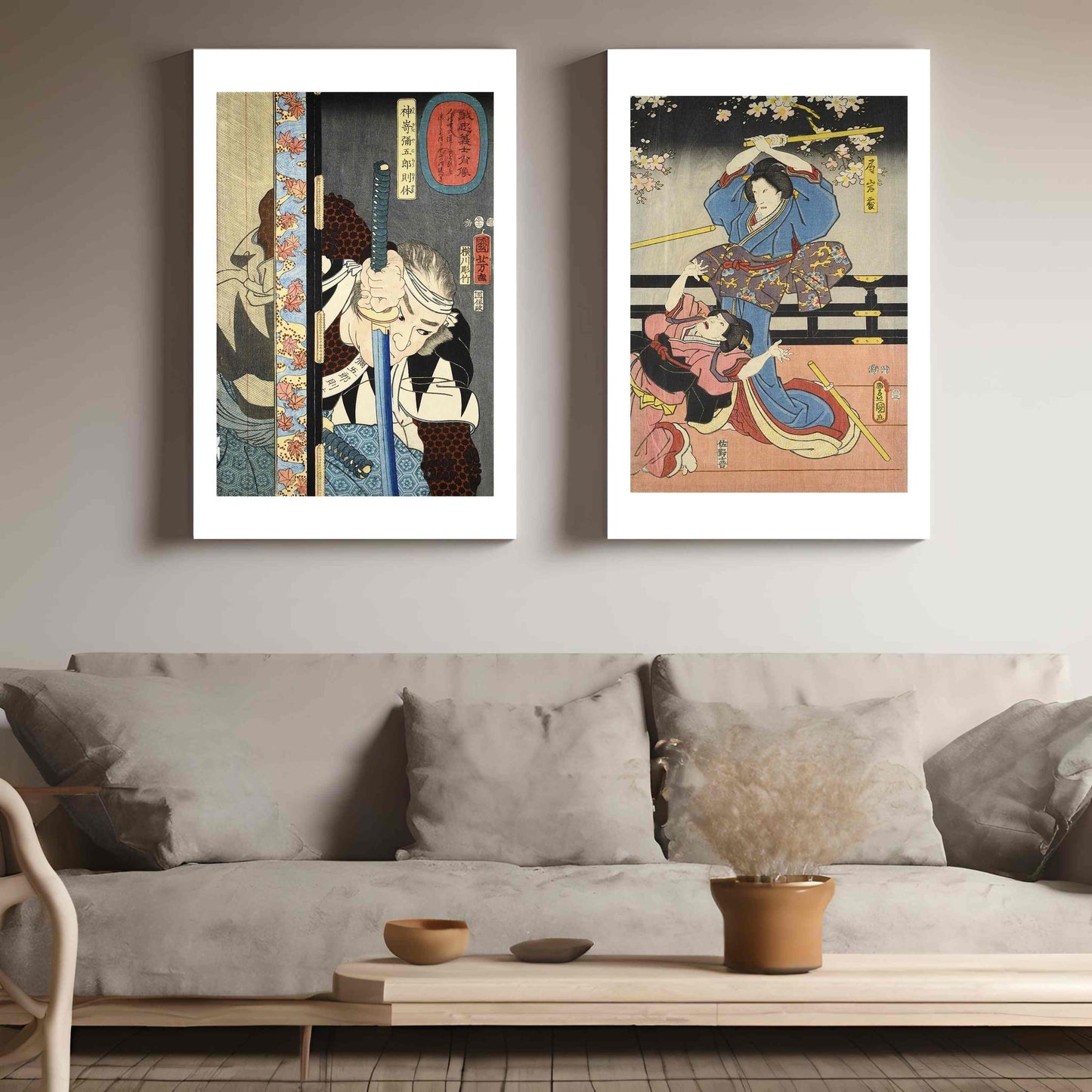 Japanese Art Print - Set of 2