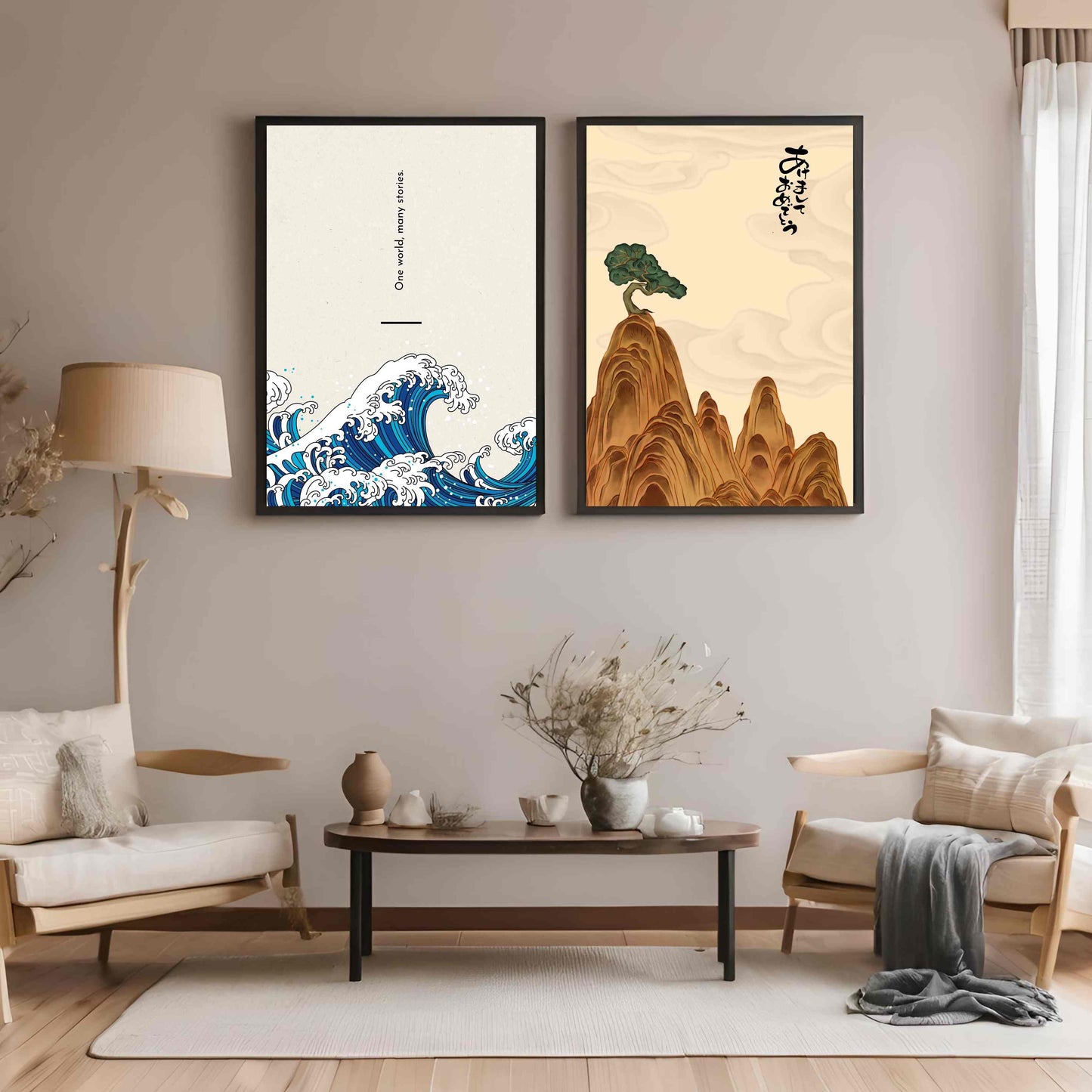 The Great Wave - Set of 2