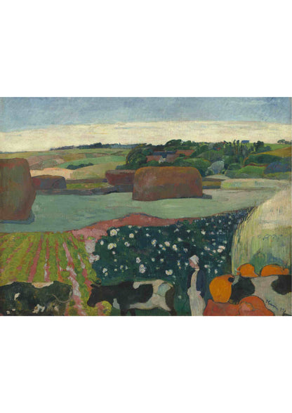 Haystacks in Brittany - Paul Gauguin 1890