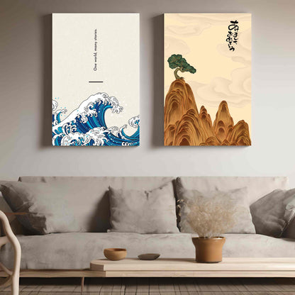 The Great Wave - Set of 2