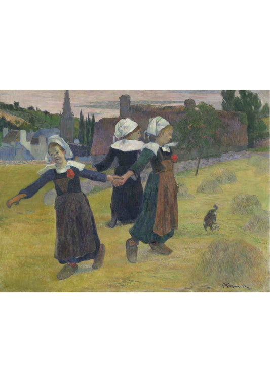 Breton Girls Dancing, Pont-Aven - Paul Gauguin 1888