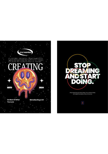 Never Stop - Set of 2