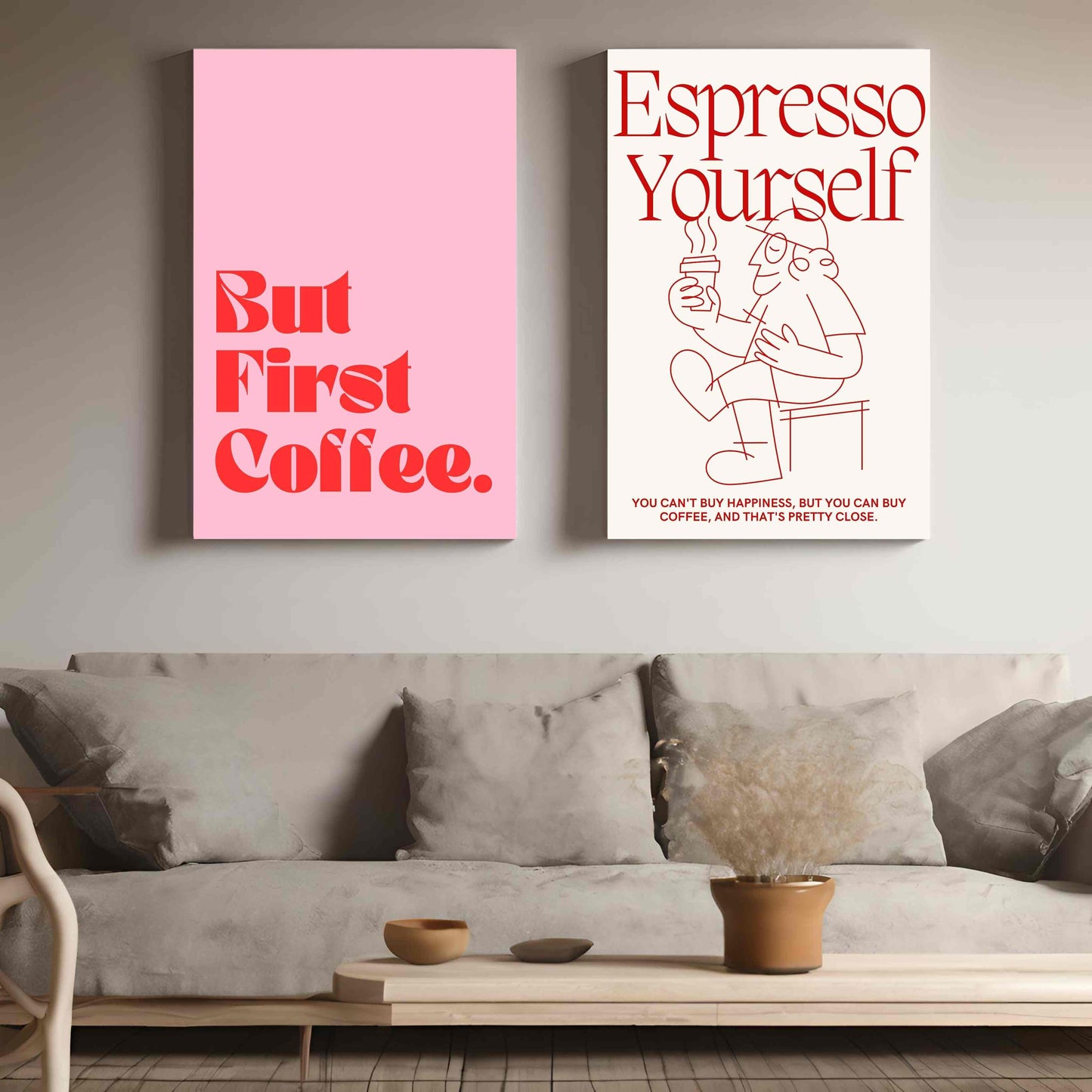 But First Coffee - Set of 2