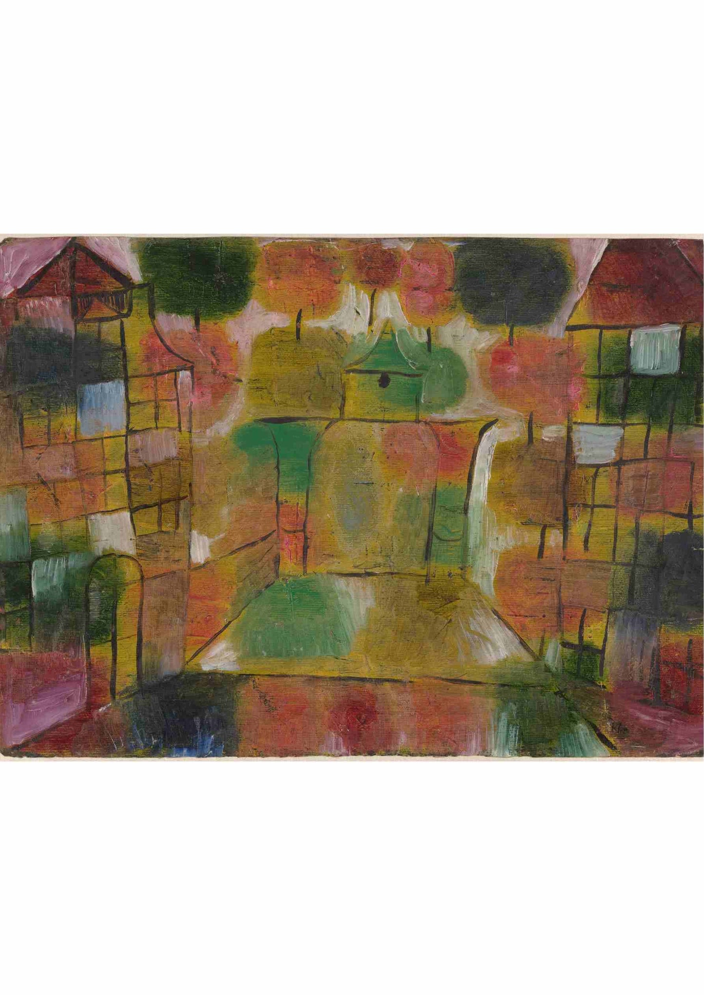 Baum und Architektur-Rhythmen (Tree and Architecture-Rhythms) - Paul Klee 1920