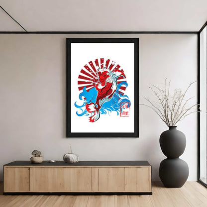 Koi Carp Fish - Japanese Illustration