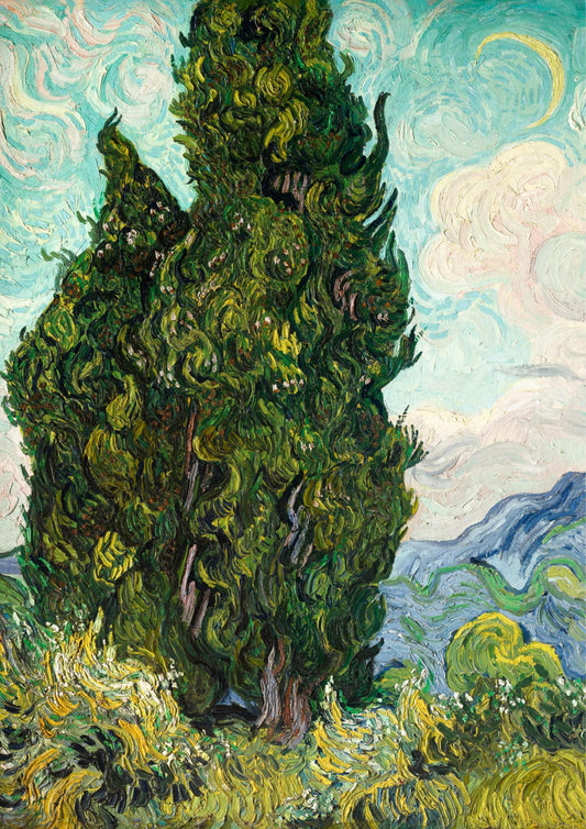 Cypresses - Vincent van Gogh 1889