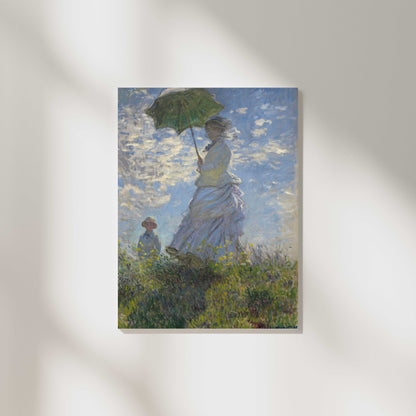 Woman with a Parasol - Madame Monet and Her Son - Claude Monet 1875